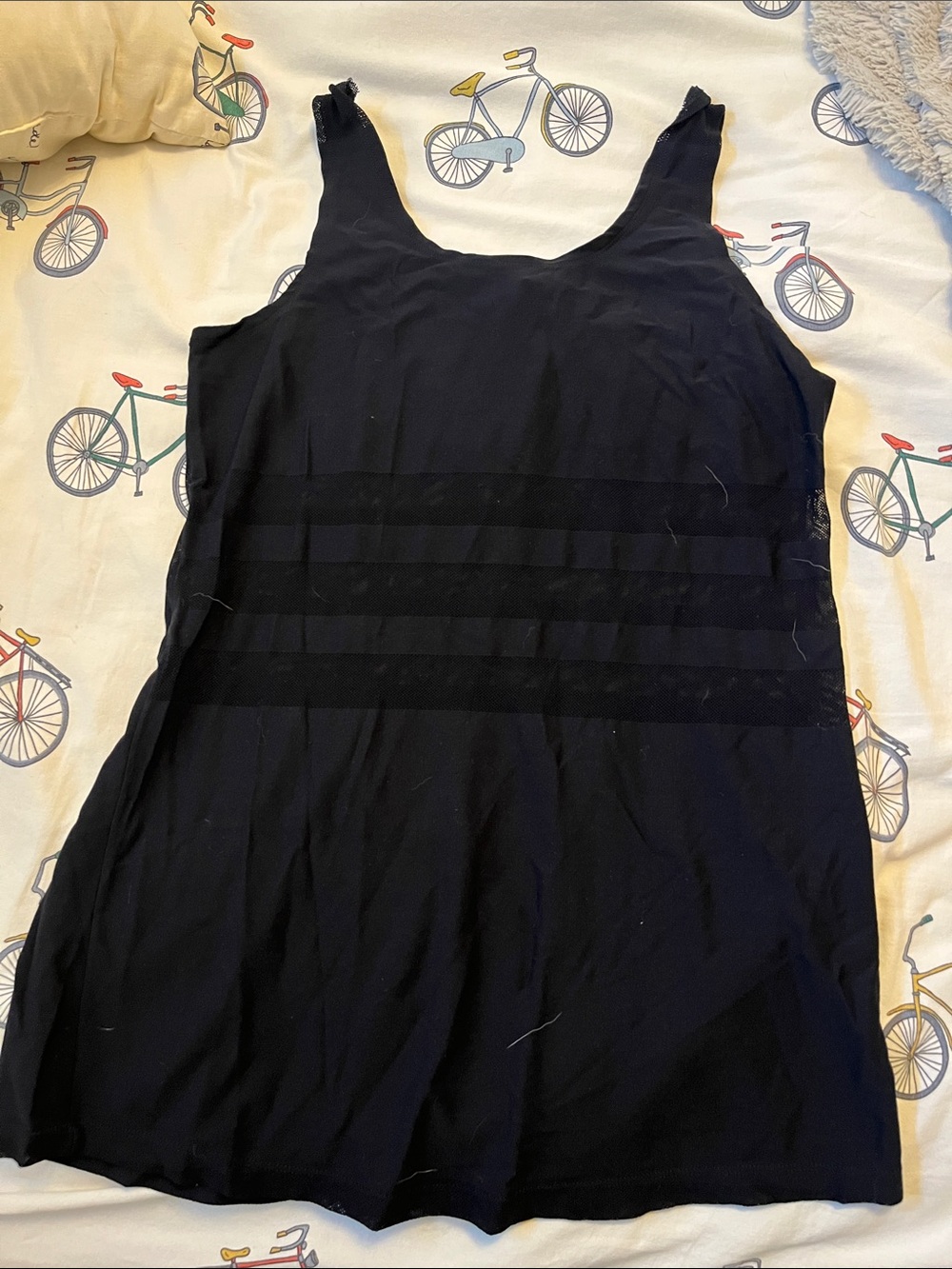 7/$20 Dotti Black Sleeveless Top with Mesh Back Detail